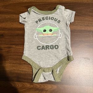 ✨2/$6✨ Baby boy baby yoda Star Wars onesie